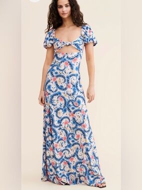 Agua Bendita | Dresses | Agua Bendita Lima Butterfly Maxi Dress | Poshmark